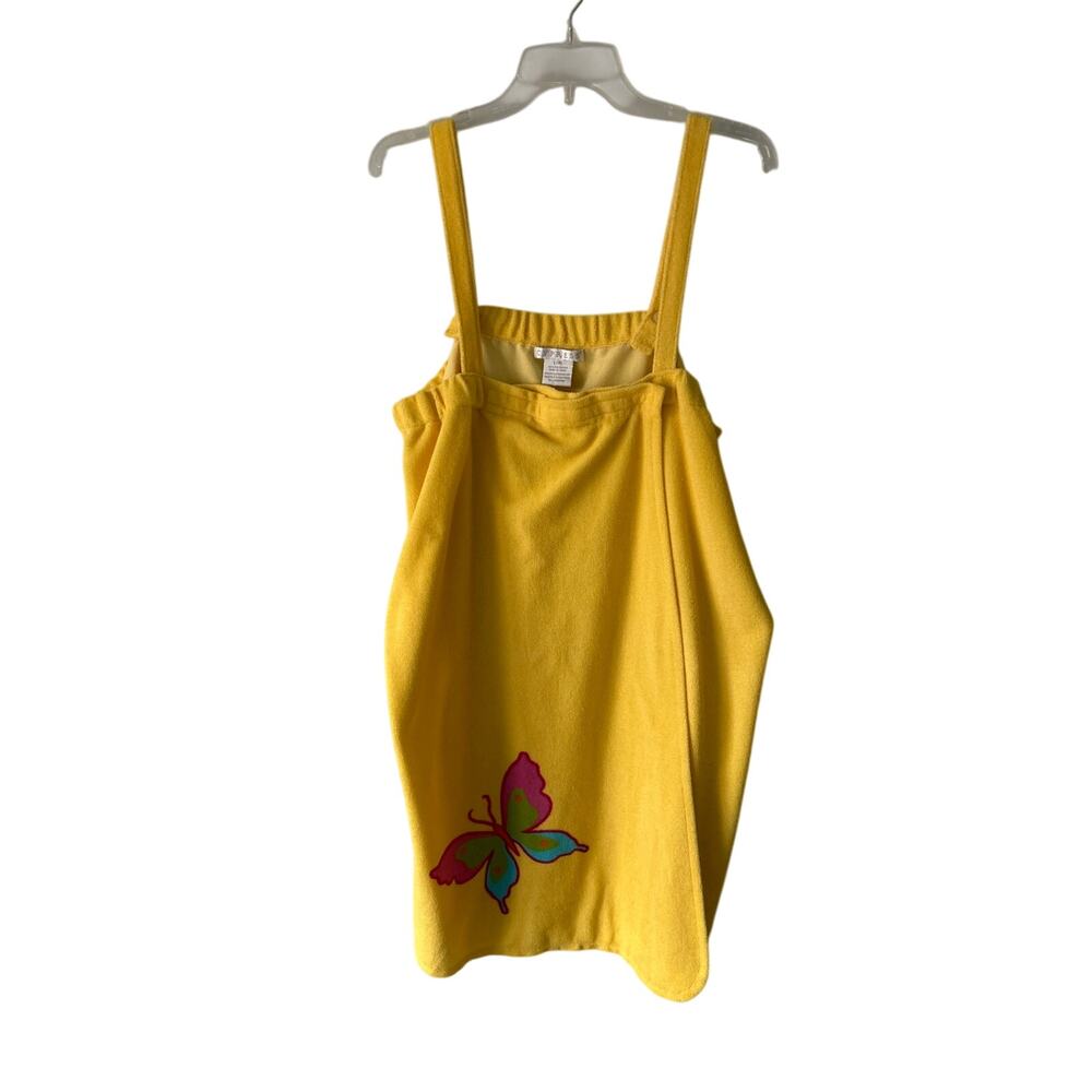 Cypress Yellow Terry Cloth Butterfly Coverup Large/Extra Large